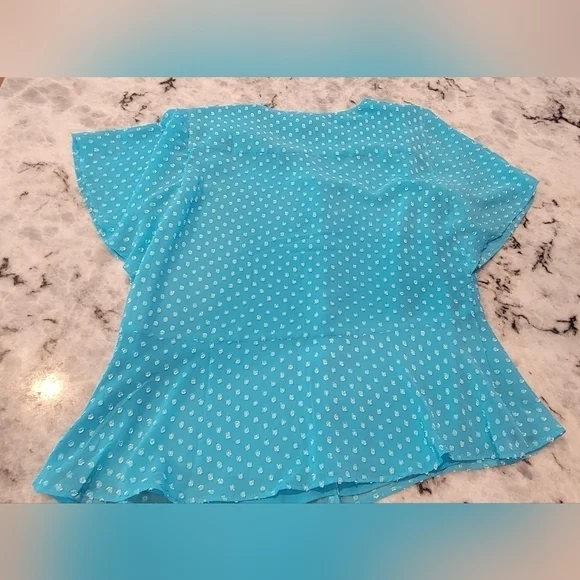 Talbots Polka Dot Blouse - Picture 2 of 4